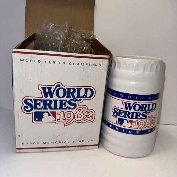 Budweiser Cardinals Beer‎ Stein 1982 World Series Champions Busch Stadium - Picture 3 of 9